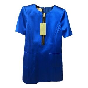 Gucci Royal Blue Silk Dress